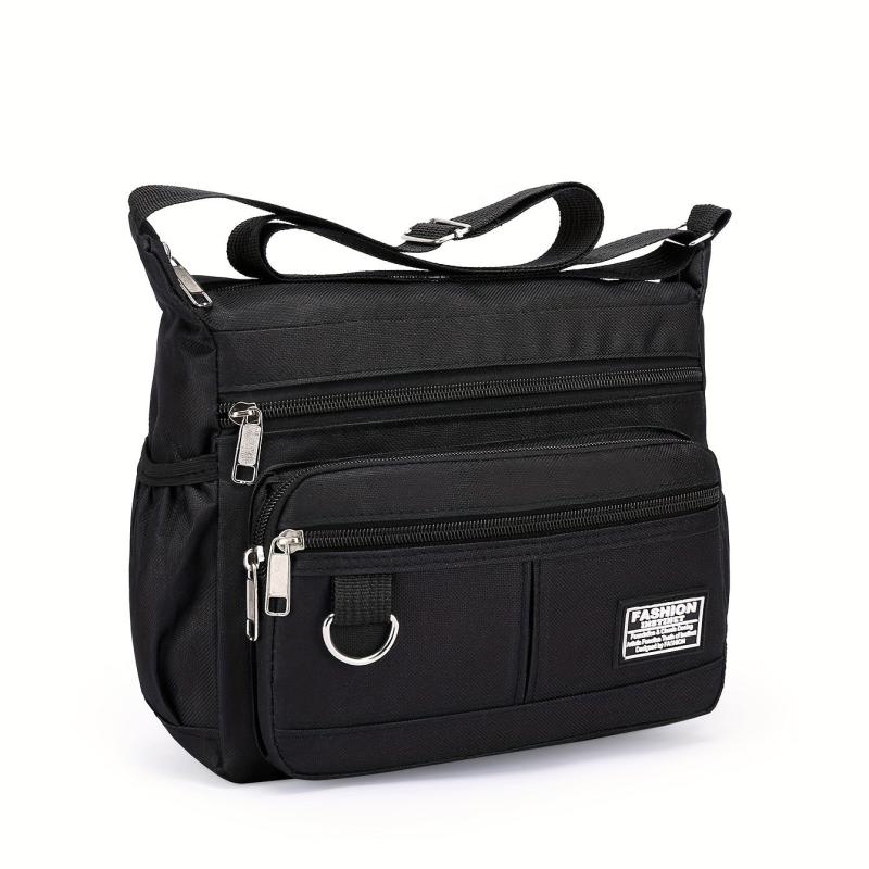 Men's Nylon Crossbody Sport Shoulder Bag Large Capacity