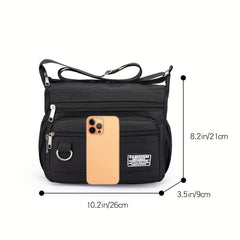Men's Nylon Crossbody Sport Shoulder Bag Large Capacity