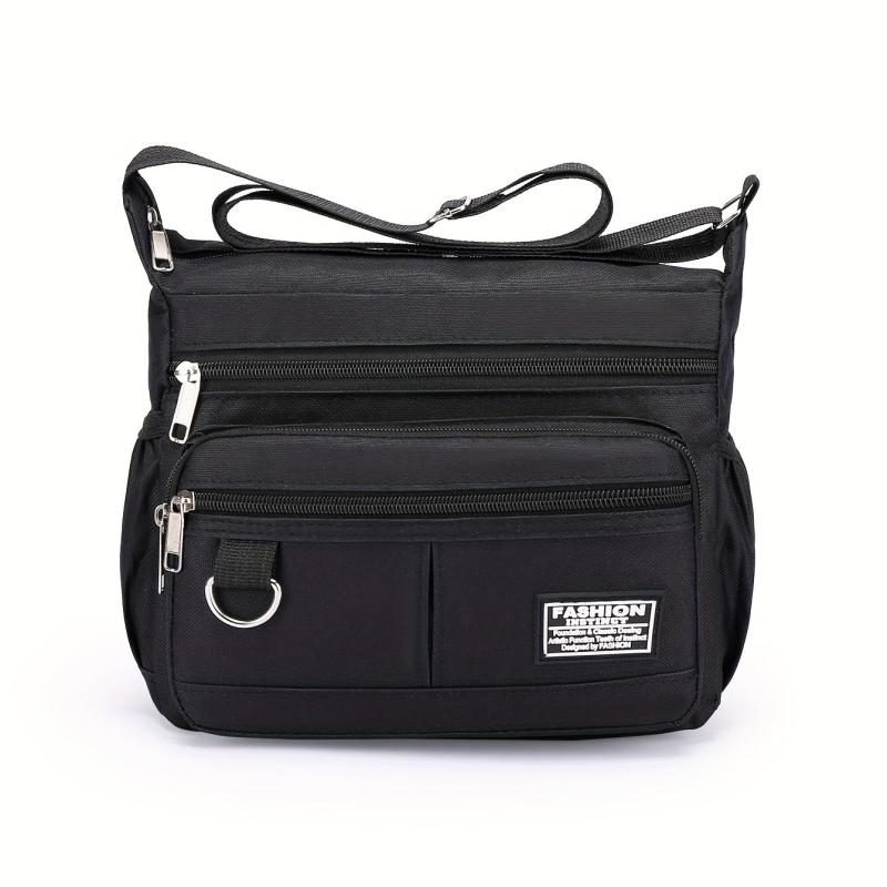 Men's Nylon Crossbody Sport Shoulder Bag Large Capacity