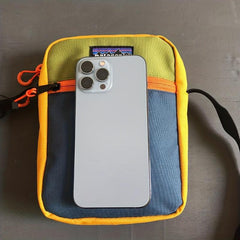 Men's Lightweight Block Shoulder Bag Crossbody Bag