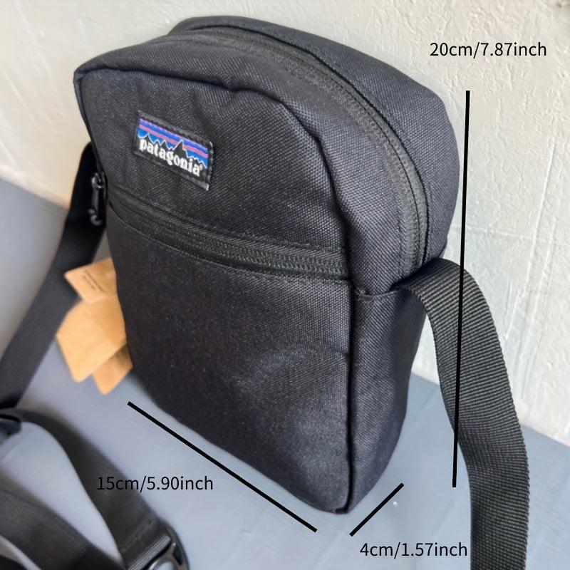 Men's Lightweight Block Shoulder Bag Crossbody Bag