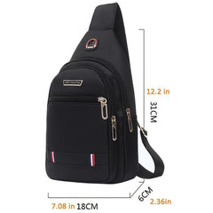 Men's Sling Cross Body Bag Canvas Messenger Bag