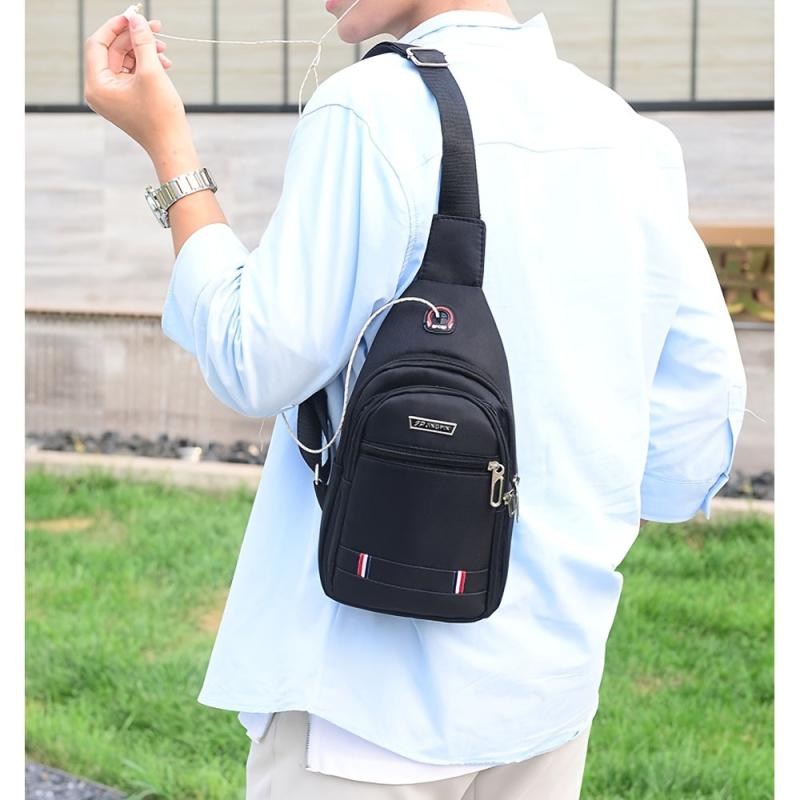 Men's Sling Cross Body Bag Canvas Messenger Bag