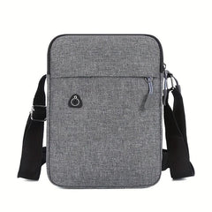 Men's Nylon Crossbody Bag With Earphone Hole Multifunction Diagonal Shoulder Bag