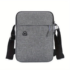 Men's Nylon Crossbody Bag With Earphone Hole Multifunction Diagonal Shoulder Bag