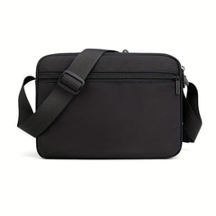 Men's Nylon Crossbody Bag Horizontal Shoulder Hiking Travel Messenger Bag