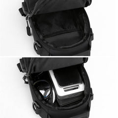 Men's Casual Chest Bag Multifunctional Outdoor Shoulder Bag Crossbody Bag