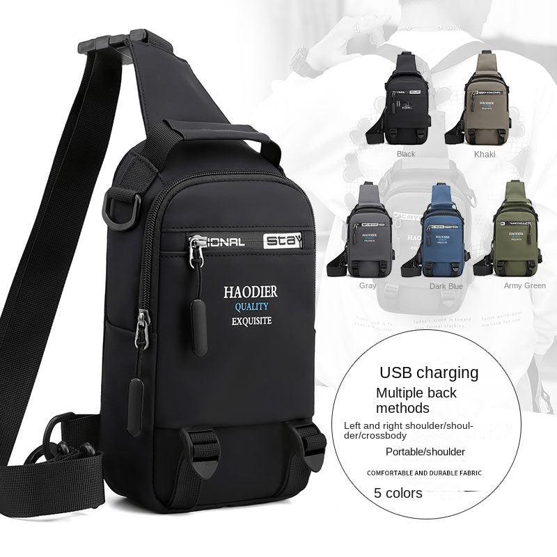 Men's Casual Chest Bag Multifunctional Outdoor Shoulder Bag Crossbody Bag