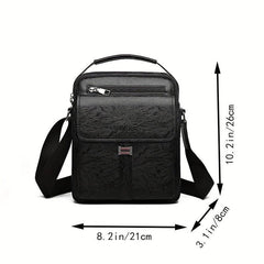 Portable Crossbody Bag Commuter Messenger Bag Vertical Business Casual Men's Bag