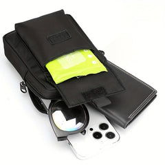 Men's Nylon Crossbody Bag Multifunctional Diagonal Shoulder Bag