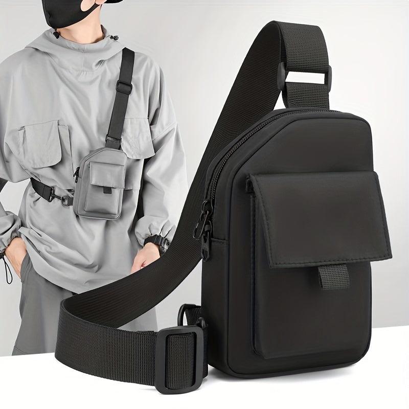 Men's Nylon Crossbody Bag Multifunctional Diagonal Shoulder Bag