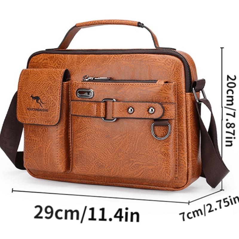 Men's Large Capacity Shoulder Bag Business Messenger Bag