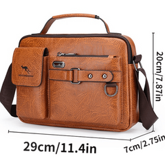 Men's Large Capacity Shoulder Bag Business Messenger Bag