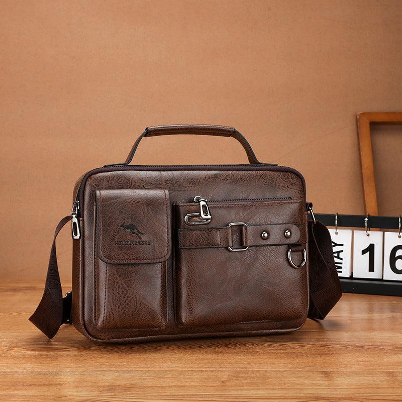 Men's Large Capacity Shoulder Bag Business Messenger Bag