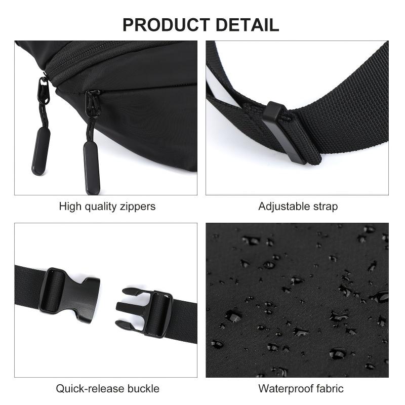 Waterproof Fanny Pack Men Adjustable Strap Casual Bag Bum Bags