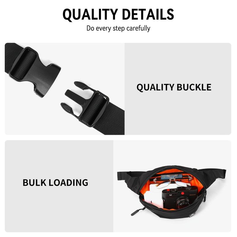 Waterproof Fanny Pack Men Adjustable Strap Casual Bag Bum Bags