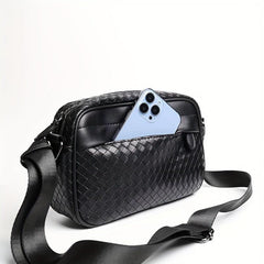 Men's Woven Crossbody Bag Shoulder Bag