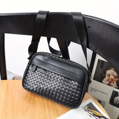 Men's Woven Crossbody Bag Shoulder Bag