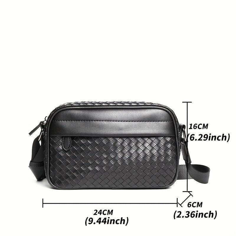 Men's Woven Crossbody Bag Shoulder Bag