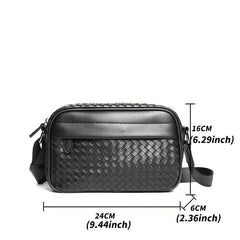 Men's Woven Crossbody Bag Shoulder Bag