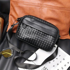 Men's Woven Crossbody Bag Shoulder Bag