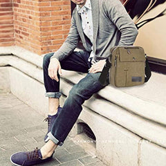 Casual Vintage Canvas Backpack Travel Bag Bucket Bag Duffel
