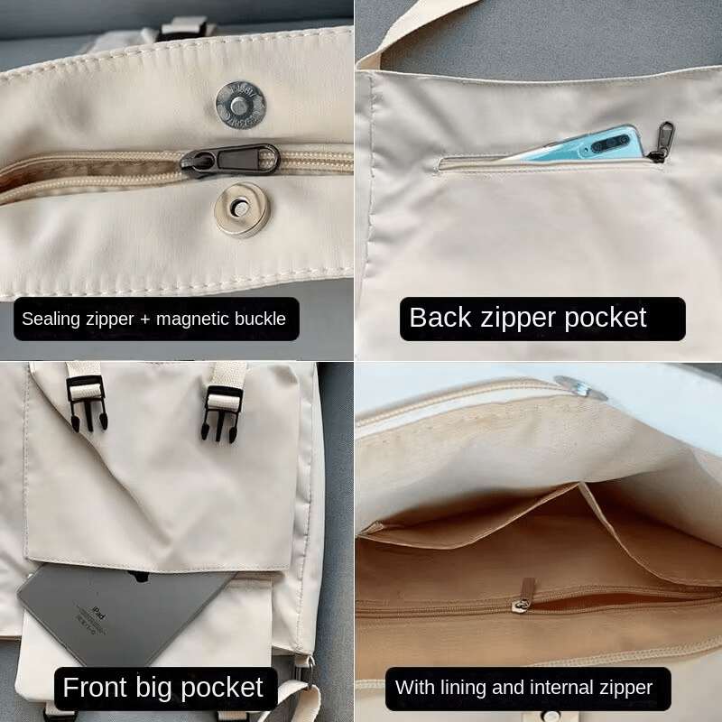 Men's Canvas Shoulder Bag Japanese Harajuku Style Messenger Bag
