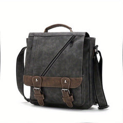 WEIXIER Men's Single Satchel Bag Large Capacity Waterproof Leather Bag