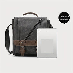 WEIXIER Men's Single Satchel Bag Large Capacity Waterproof Leather Bag