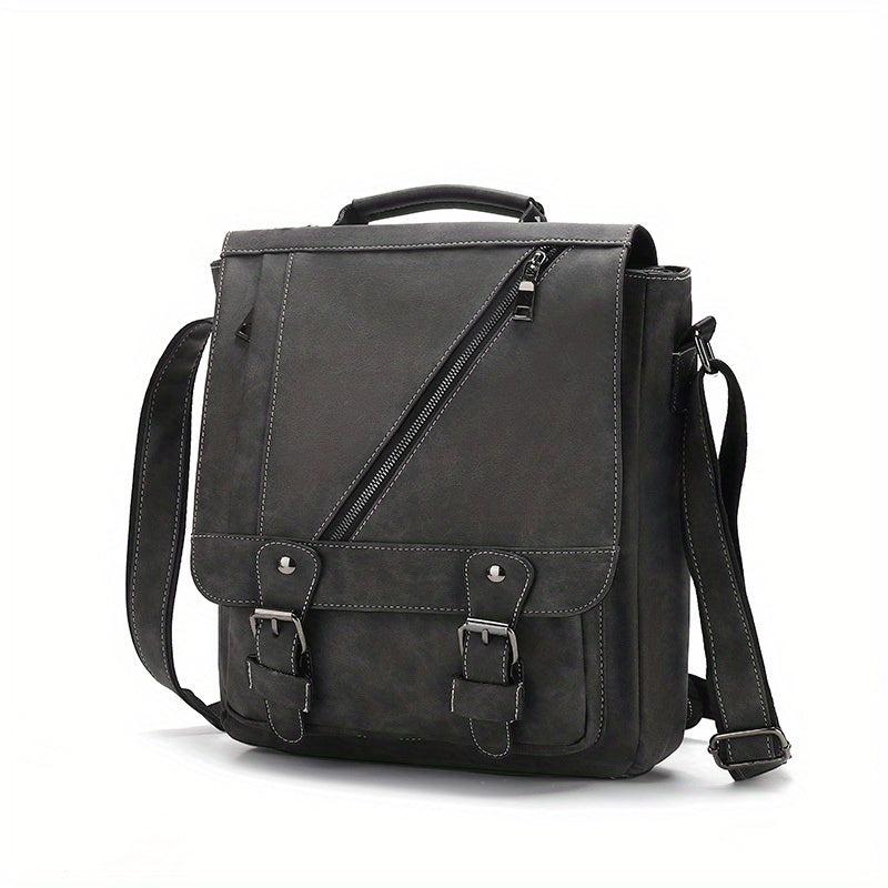 WEIXIER Men's Single Satchel Bag Large Capacity Waterproof Leather Bag