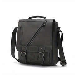 WEIXIER Men's Single Satchel Bag Large Capacity Waterproof Leather Bag