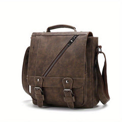 WEIXIER Men's Single Satchel Bag Large Capacity Waterproof Leather Bag
