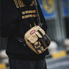 Men's Oxford Cloth Crossbody Bag Mini Shoulder Bag Outdoor Sports Hiking