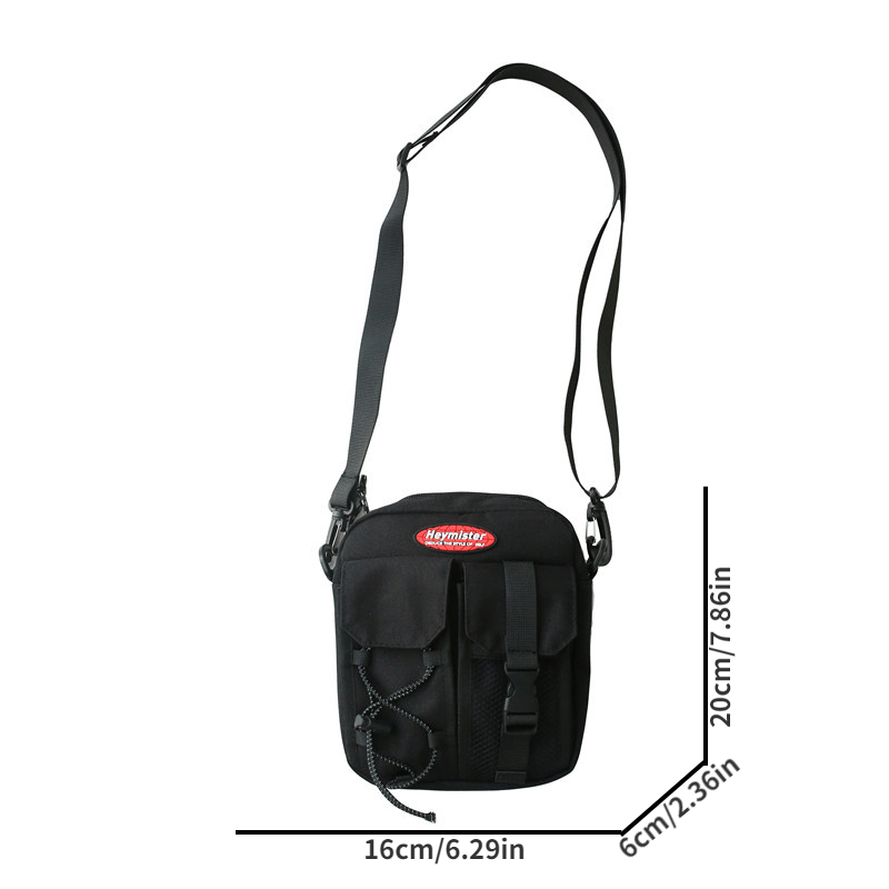Men's Oxford Cloth Crossbody Bag Mini Shoulder Bag Outdoor Sports Hiking