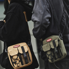 Men's Oxford Cloth Crossbody Bag Mini Shoulder Bag Outdoor Sports Hiking
