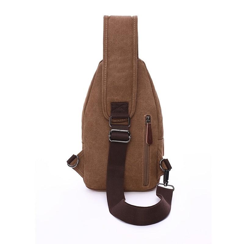 Men's Waterproof Canvas Chest Bag For Travel And Christmas Gift
