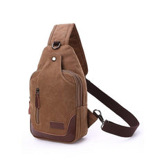 Men's Waterproof Canvas Chest Bag For Travel And Christmas Gift
