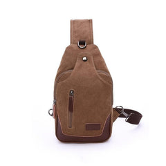 Men's Waterproof Canvas Chest Bag For Travel And Christmas Gift