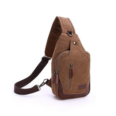 Men's Waterproof Canvas Chest Bag For Travel And Christmas Gift