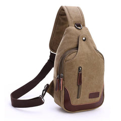 Men's Waterproof Canvas Chest Bag For Travel And Christmas Gift