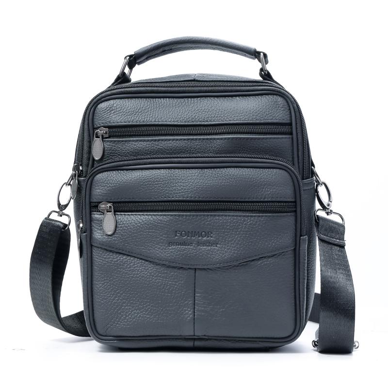 Men's Business Leather Shoulder Bag Crossbody Bag