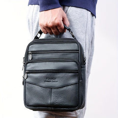 Men's Business Leather Shoulder Bag Crossbody Bag