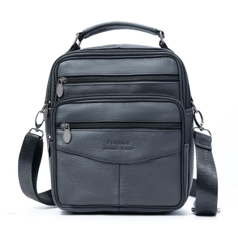 Men's Business Leather Shoulder Bag Crossbody Bag