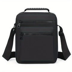 Men's Vertical Shoulder Messenger Bag Business Backpack