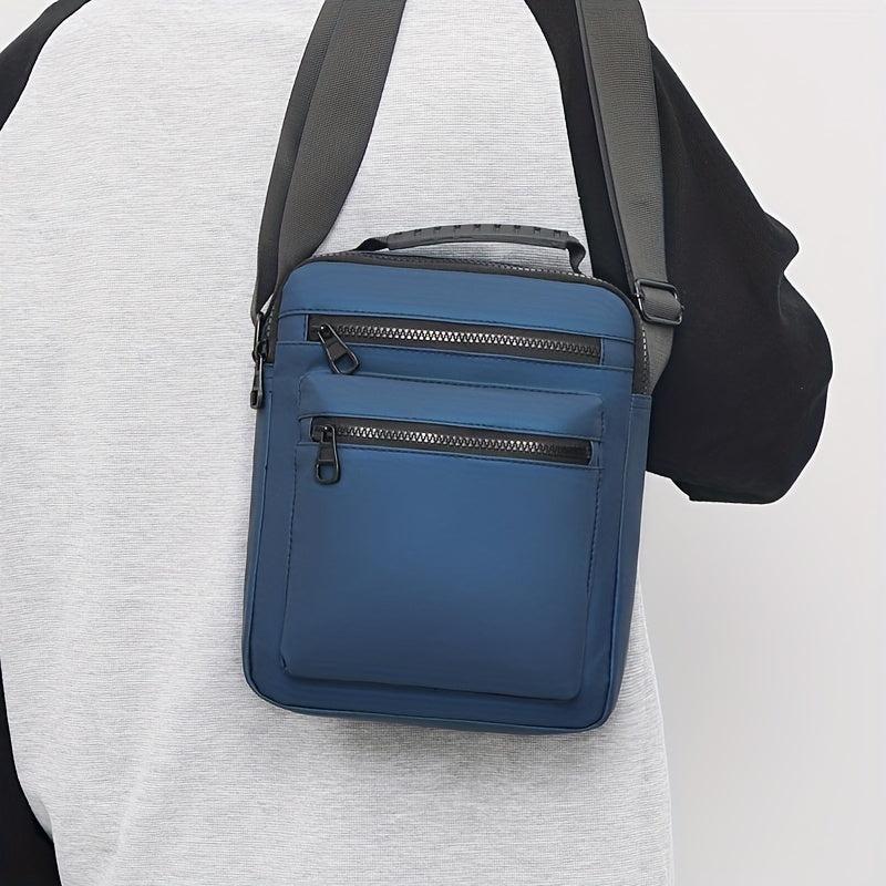 Men's Vertical Shoulder Messenger Bag Business Backpack
