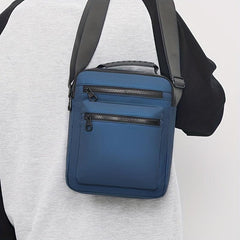 Men's Vertical Shoulder Messenger Bag Business Backpack