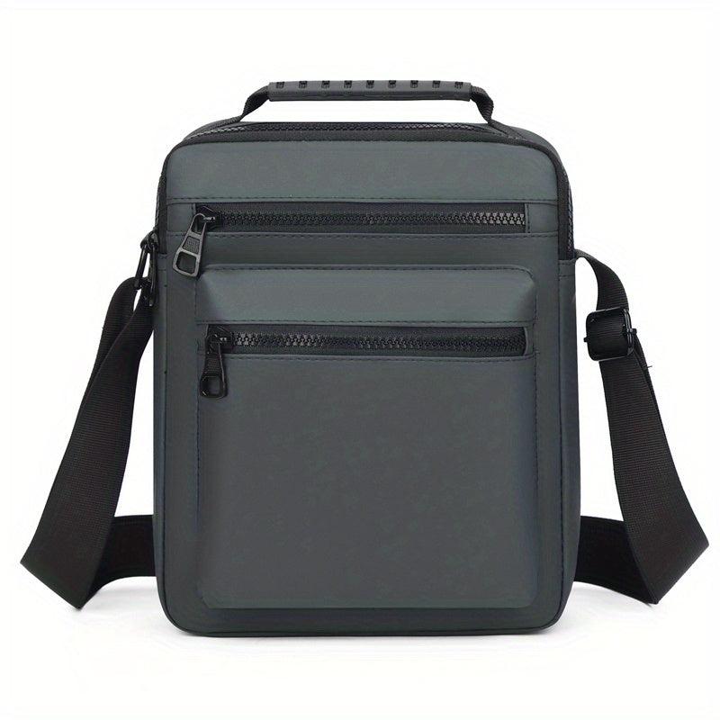 Men's Vertical Shoulder Messenger Bag Business Backpack