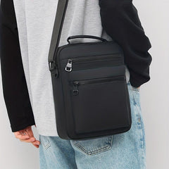Men's Vertical Shoulder Messenger Bag Business Backpack