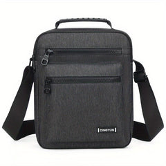 Men's Vertical Shoulder Messenger Bag Business Backpack