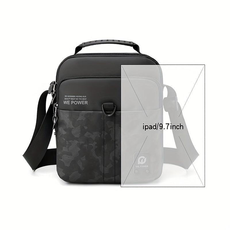 Men's Casual Shoulder Bag Lightweight Messenger Bag Small Square Bag